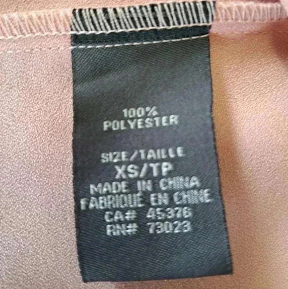 ❤️ Suzy Sheir Tie Neck Blouse Pink XS - Picture 10 of 11